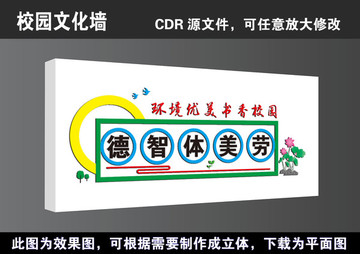 學(xué)校全面發(fā)展立體文化墻宣傳展板