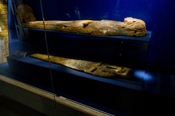 古埃及石棺盖局部