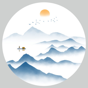 新中式山水畫