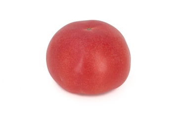 白色背景的番茄