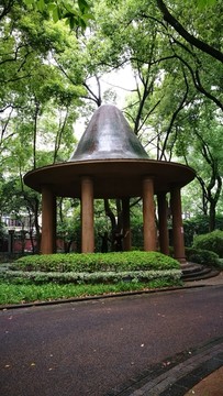 上海中山公园 铜顶亭