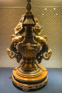藏文化工艺品 铜八宝吉祥