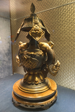 藏文化工艺品 铜八宝吉祥