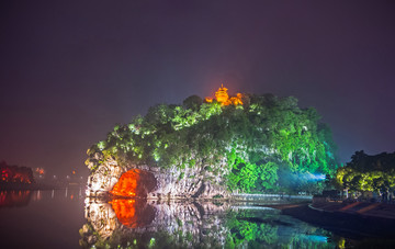 象鼻山 桂林山水 象山夜景