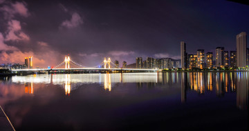 珠海前山河白石桥夜景