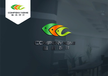 鱼 LOGO 原创设计 标志设