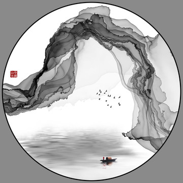 意境水墨畫(huà) 新中式裝飾畫(huà)