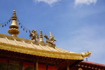 藏传佛教寺院屋顶