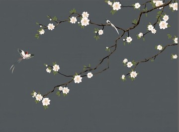手繪花鳥圖