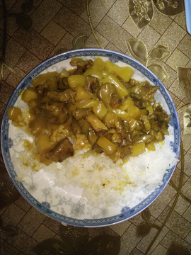 咖喱牛肉蓋澆飯
