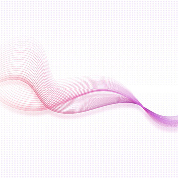紫色矢量曲线 渐变飘逸线条