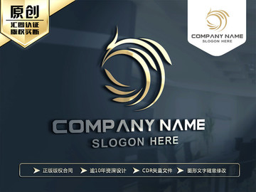 鳳凰LOGO 金色鳳凰標(biāo)志