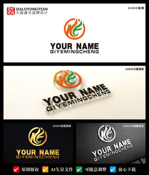 原創(chuàng)KF農(nóng)業(yè)畜牧類logo設(shè)計(jì)