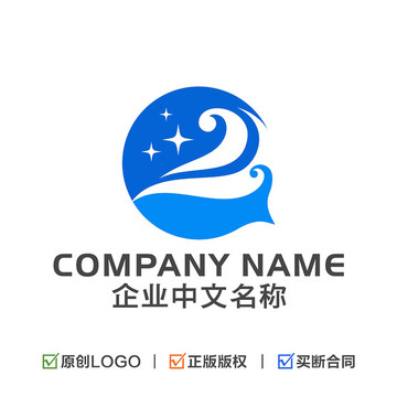 海浪 星空 培训教育LOGO