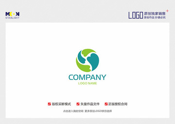 爱心 心形 生物 logo