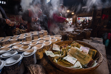 成都老茶馆灶台