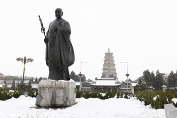 大雁塔雪景