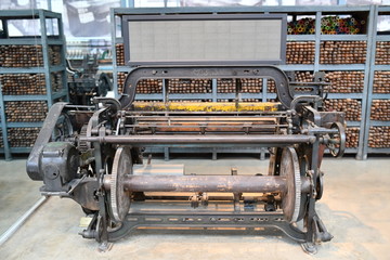 工厂纺织机