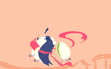 開心果 鳥 腰鼓 中國風(fēng)插畫