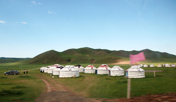 内蒙古草原 蒙古包