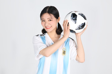 阿根廷蓝色足球衣