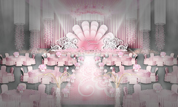粉色婚禮 時(shí)尚婚禮 蕾絲婚禮