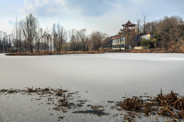 冰河上的景色