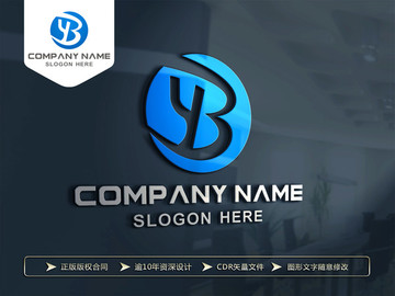 YB字母LOGO設(shè)計