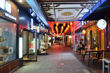 张家港杨舍老街 杨舍老街夜景