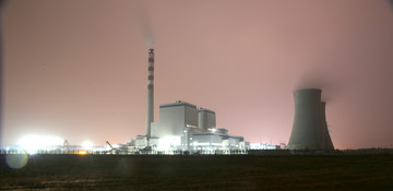 热电厂夜景