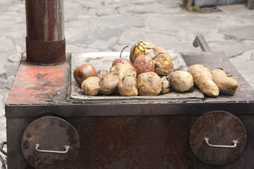 传统烤红薯