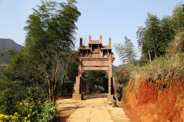 婺源县 篁岭景区 牌坊