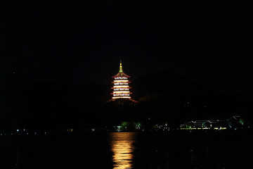 西湖景区 柳浪闻莺公园 夜景