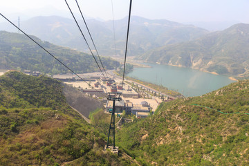 恒山索道 恒山风光