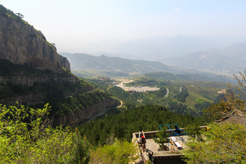 北岳恒山 停车场远眺