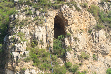 北岳恒山 天然石洞