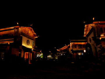 丽江古城夜景