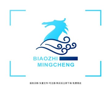 龙 水资源 标志 LOGO