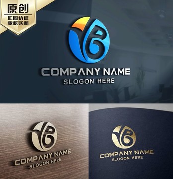 YB字母標志LOGO設(shè)計