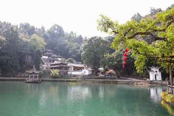 和顺古镇 腾冲和顺古城 池塘