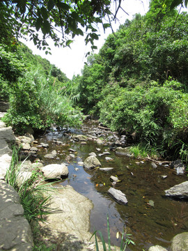 山间溪流