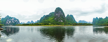 桂林山水 九马画山 漓江