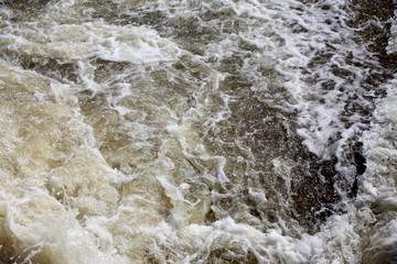 水 浪 澎湃 浪花 河 江 闸