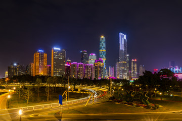 广州夜景 全景大画幅