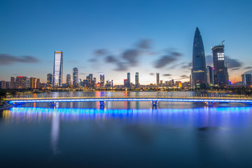 深圳湾南山区夜景