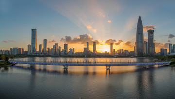 深圳湾南山区全景