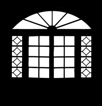 海派窗格 拱形窗户