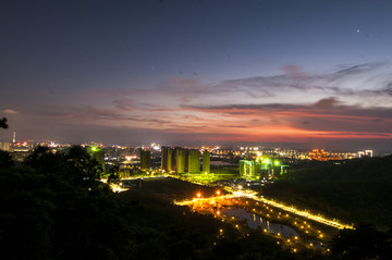 城市之夜 华灯初上 城市黄昏