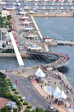 青岛 海边栈道 海边风景