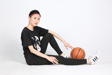 篮球运动美女